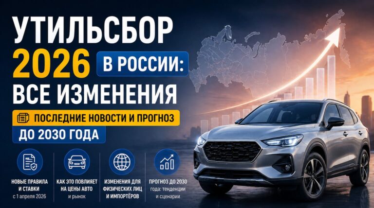 Утильсбор 2026 в России: все изменения, последние новости и прогноз до 2030 года