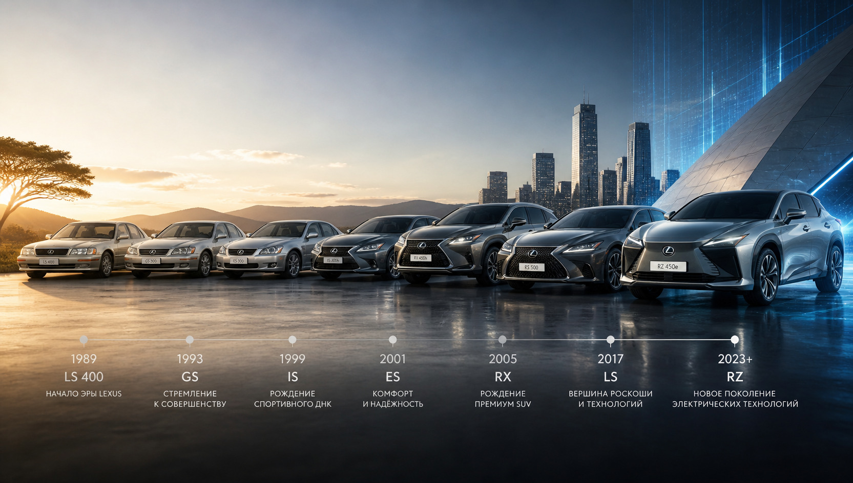 от LS 400 до электрических RZ