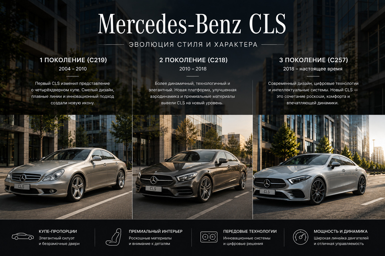 Три поколения CLS