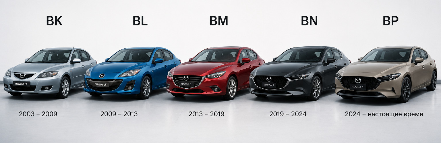 Эволюция Mazda 3: от BK до BP

