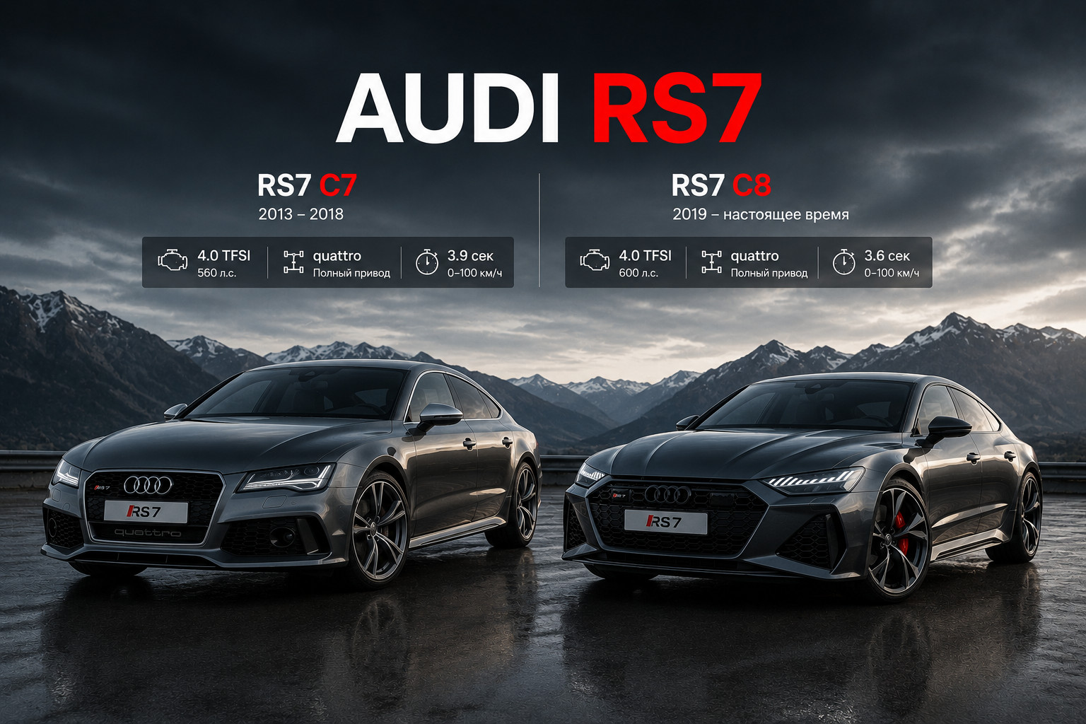 Два поколения RS7