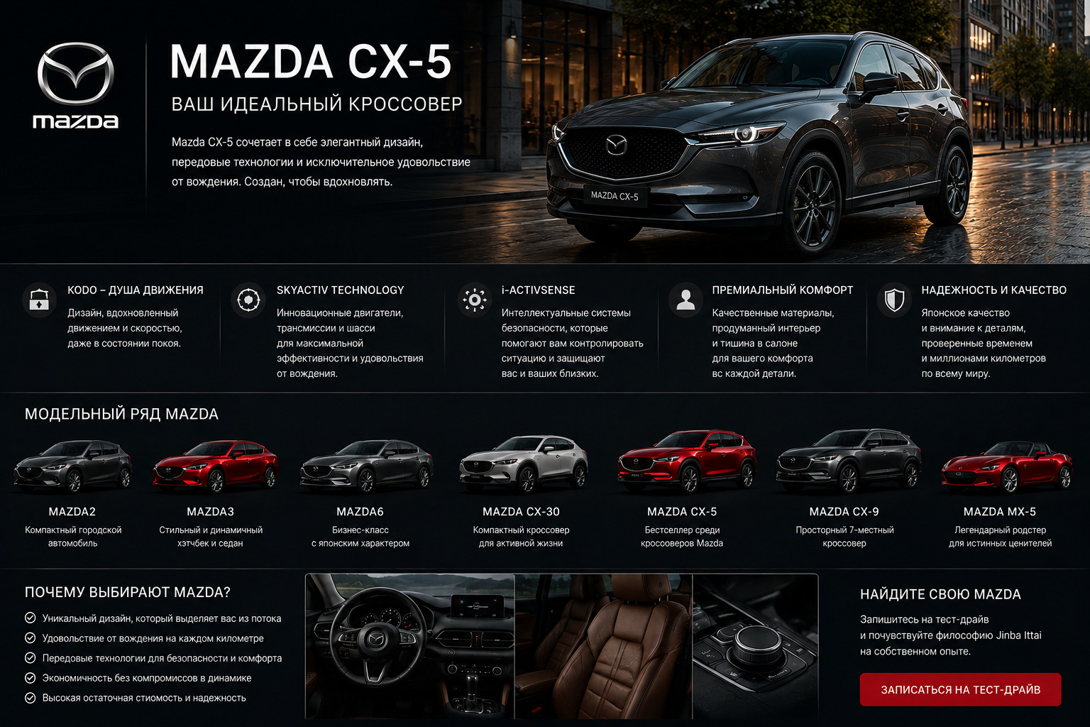Mazda CX-5: идеальный кроссовер