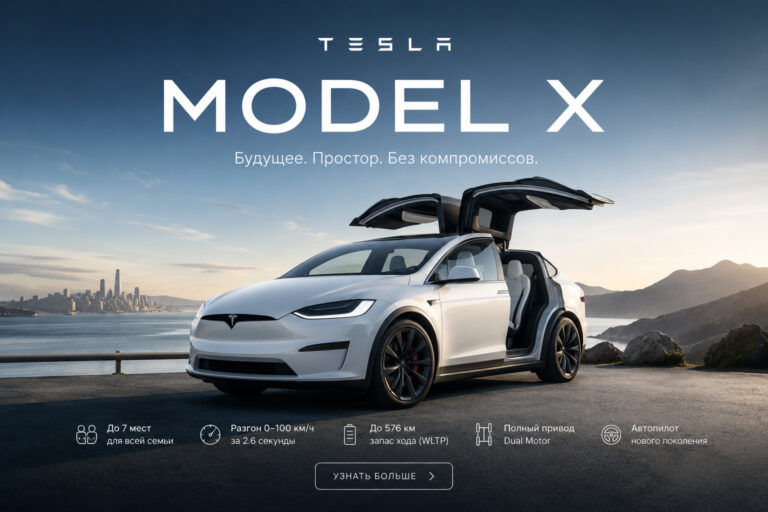 Tesla Model X: Long Range и Plaid 1020 л.с., рестайлинг 2021