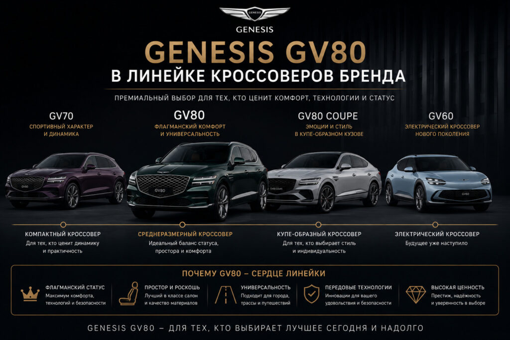 Genesis GV80: премиум комфорт и стиль

