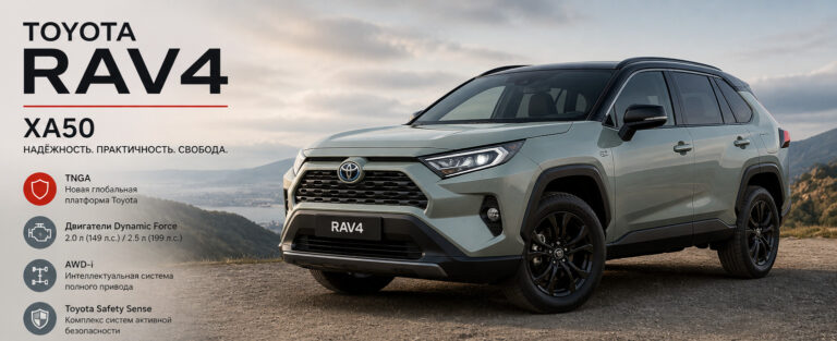Toyota RAV4: характеристики XA50, гибрид HEV и как купить из Кореи