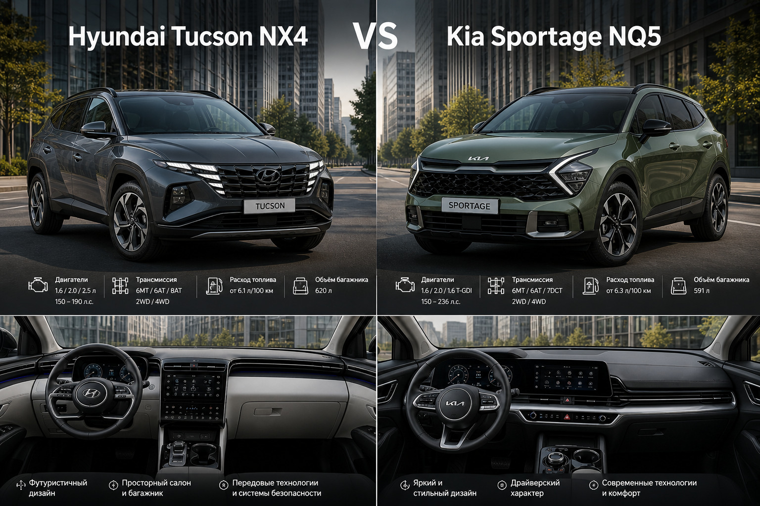 Hyundai Tucson vs Kia Sportage

