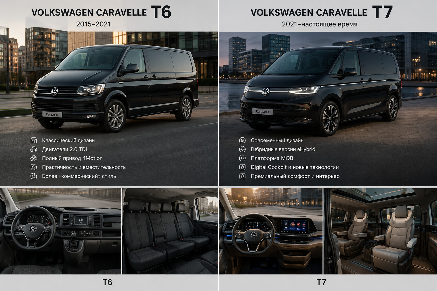 Volkswagen Caravelle T6 и T7