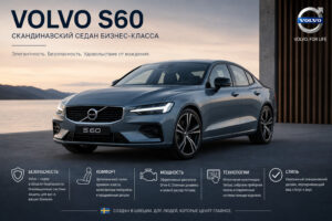 Volvo S60: спортивный шведский седан трёх поколений